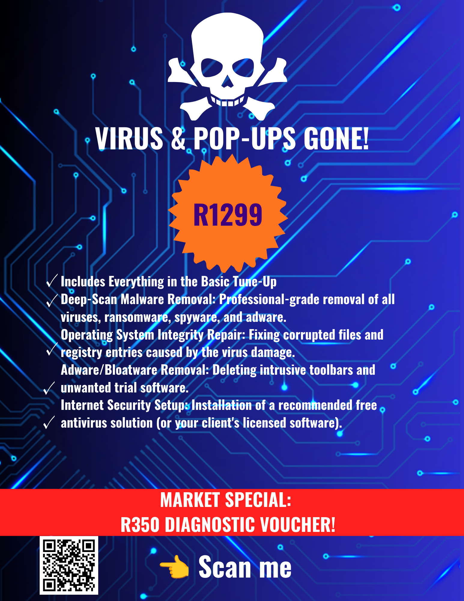 Virus Removal Advert